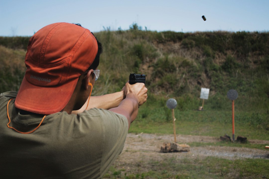 Outdoor shooting range in a rural setting