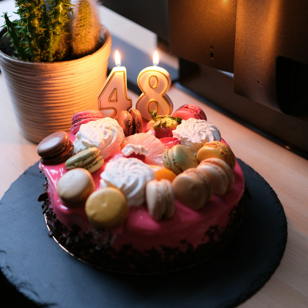 Pastel pink celebration cake