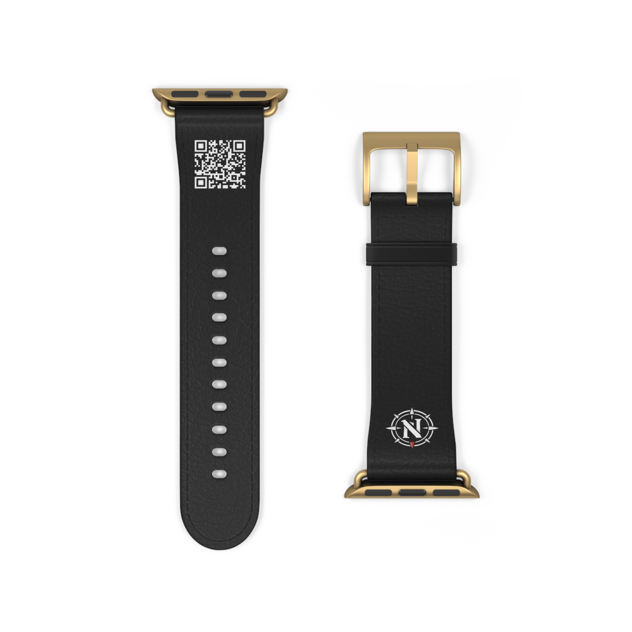Northlane QR Code Black Leather Watch Band - Image 18