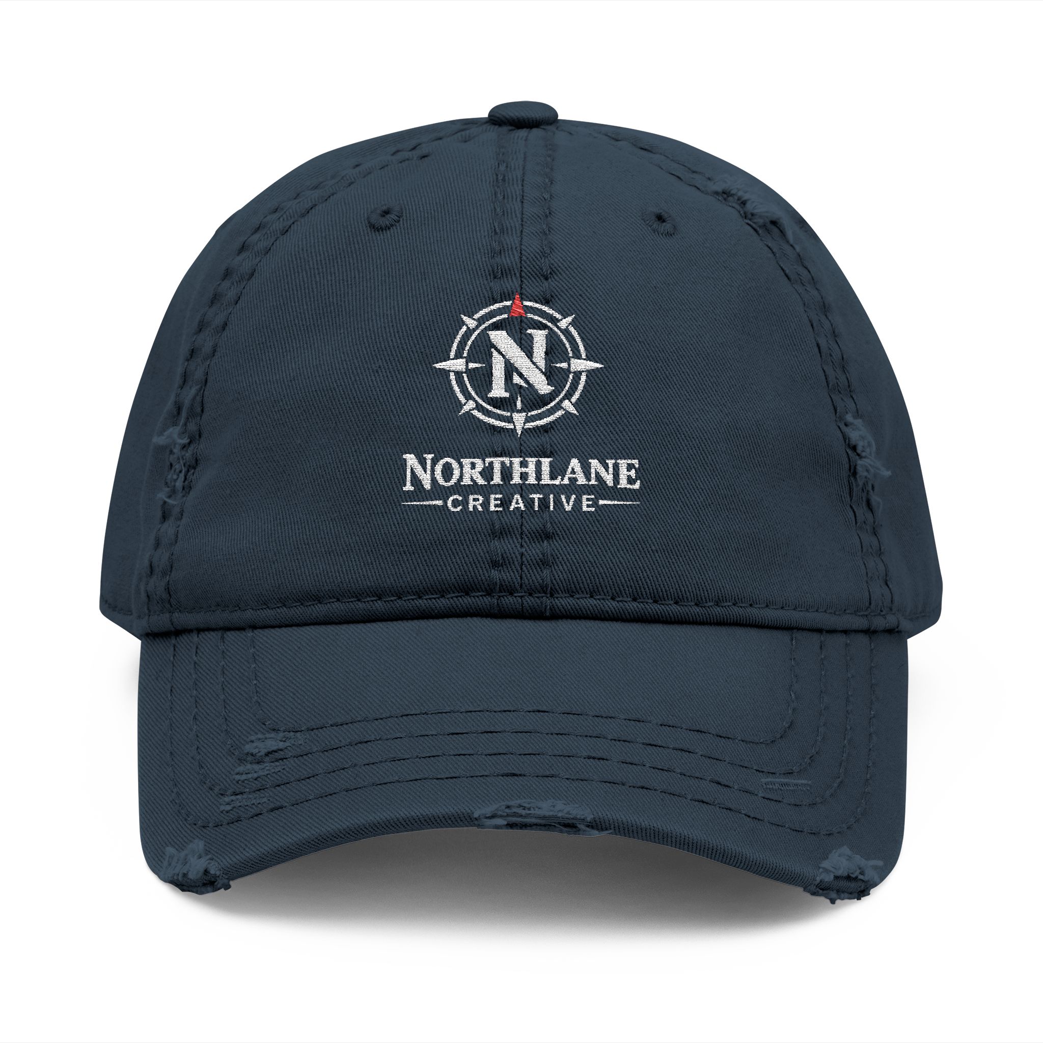 Distressed Northlane Creative Embroidered Dad Hat - Image 7
