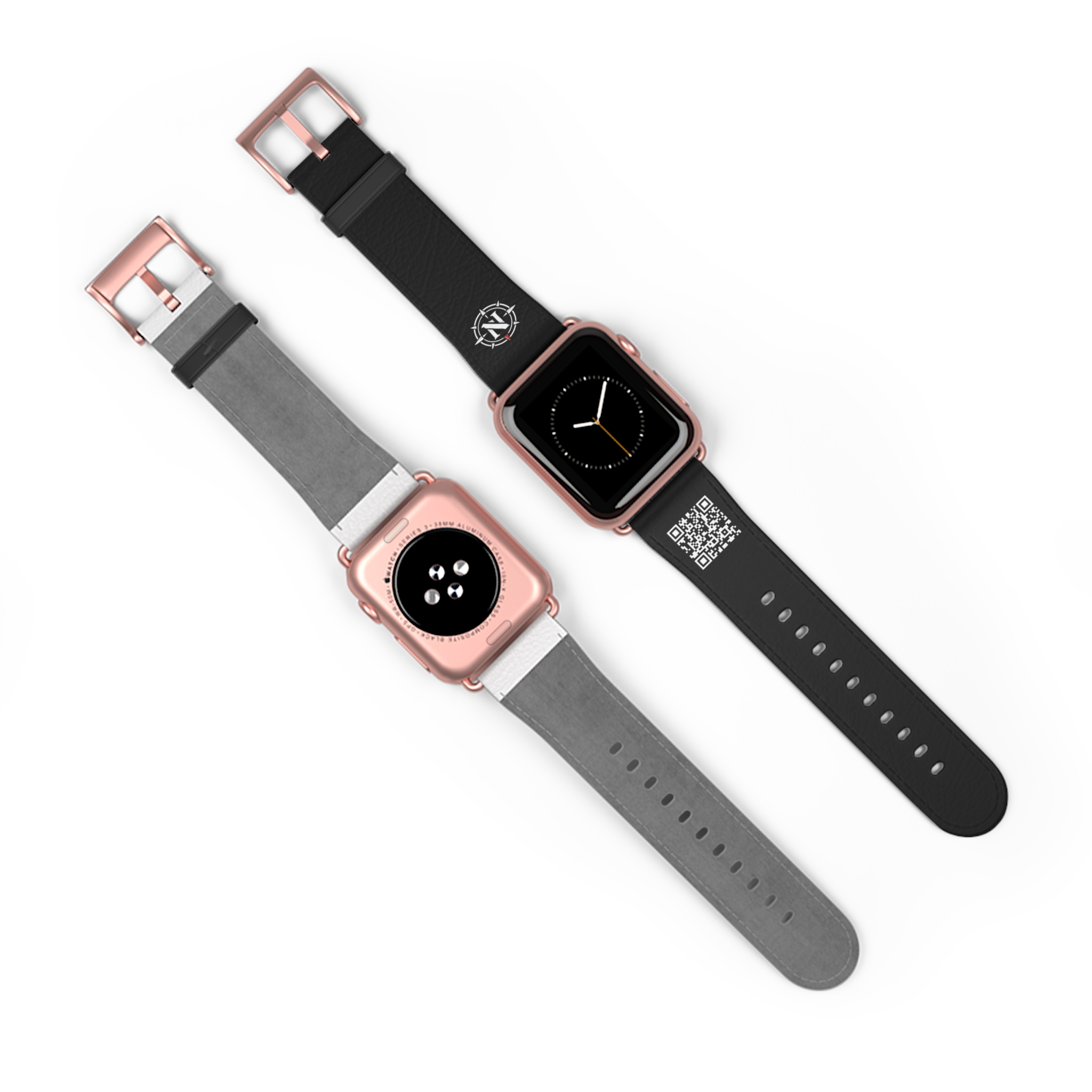 Northlane QR Code Black Leather Watch Band - Image 23