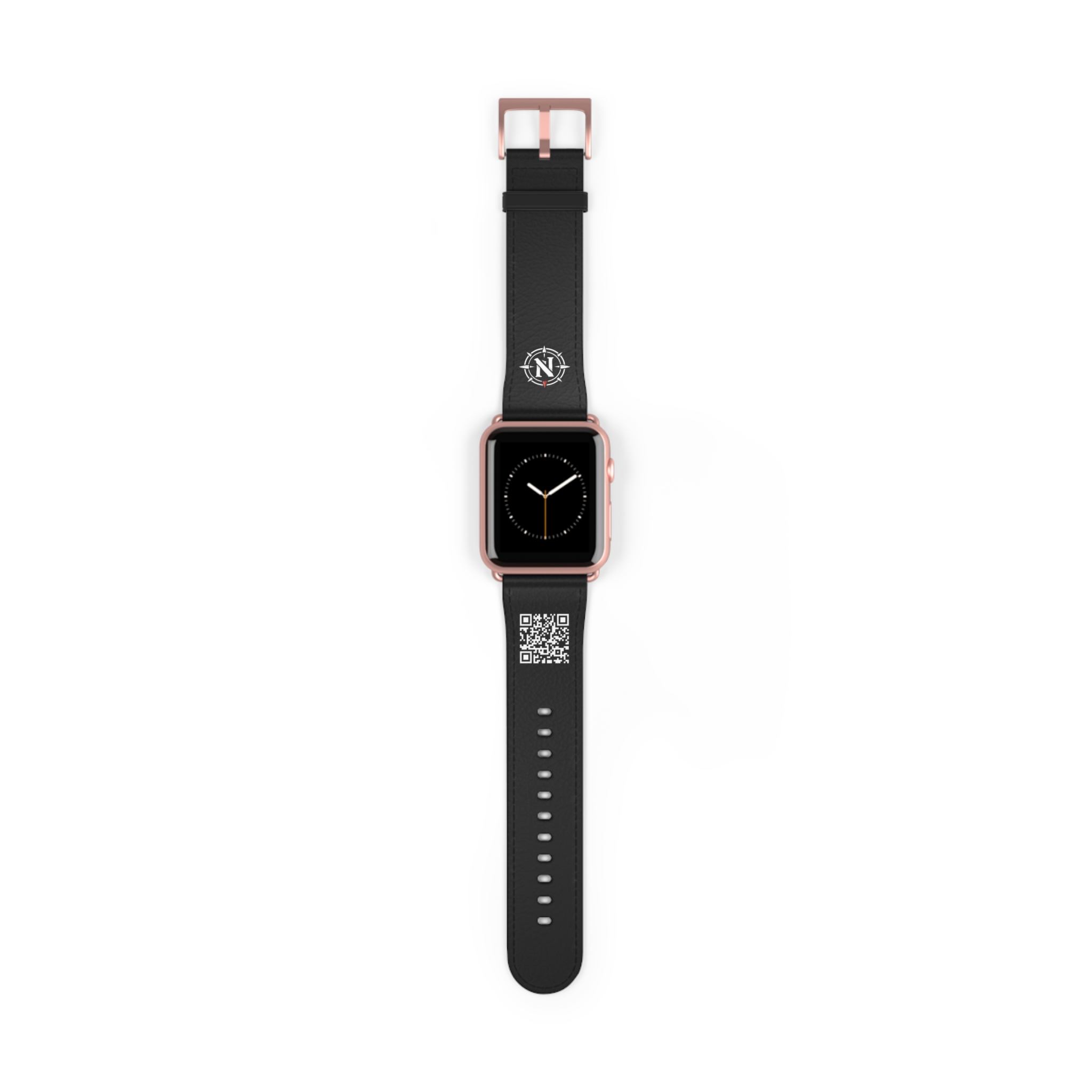 Northlane QR Code Black Leather Watch Band - Image 29