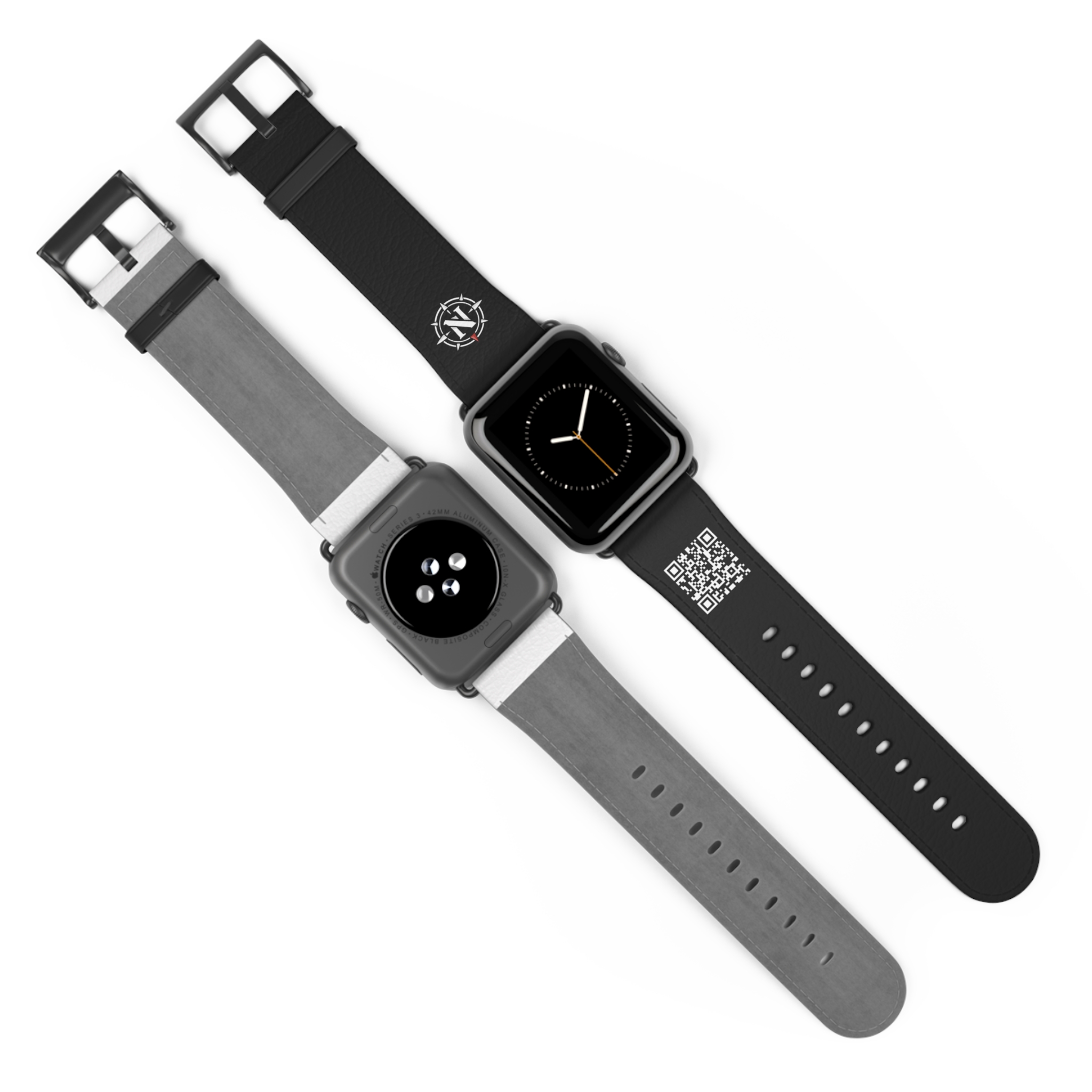 Northlane QR Code Black Leather Watch Band - Image 7