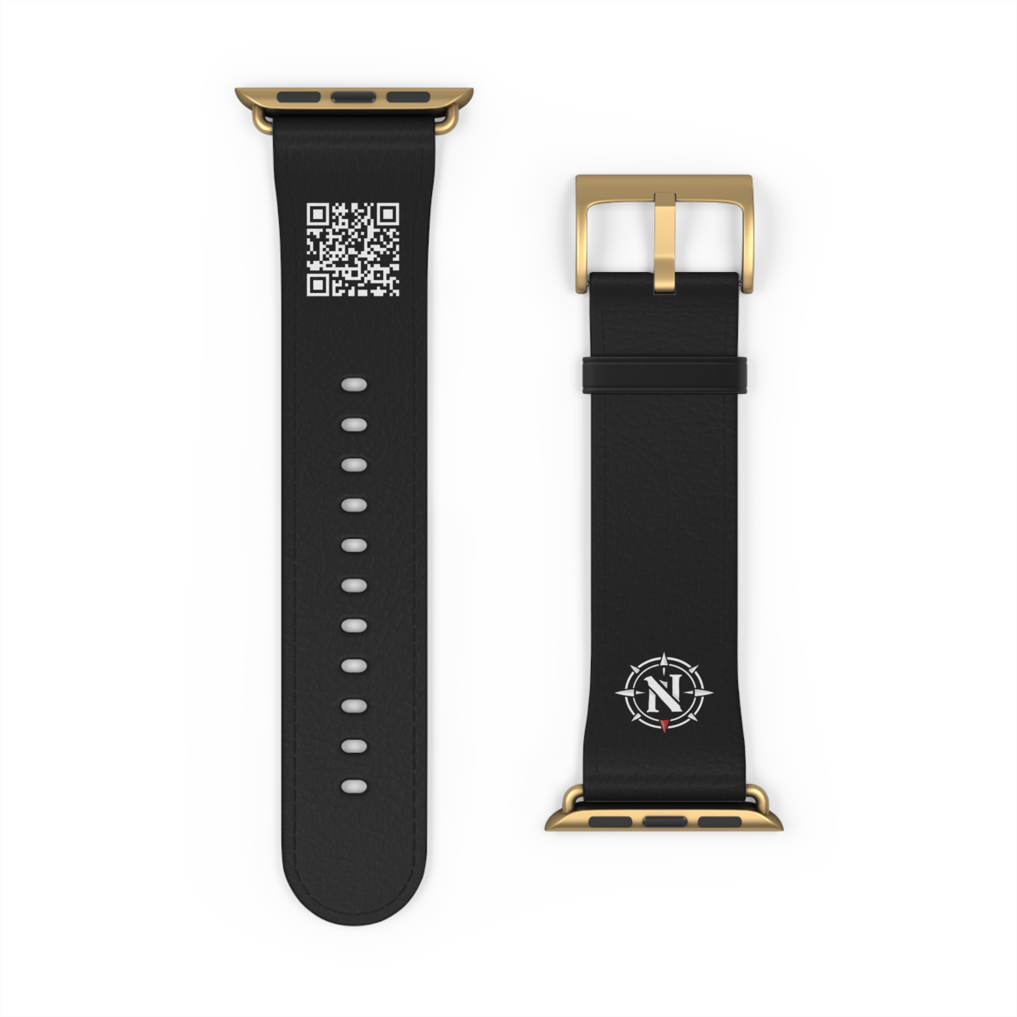 Northlane QR Code Black Leather Watch Band - Image 26