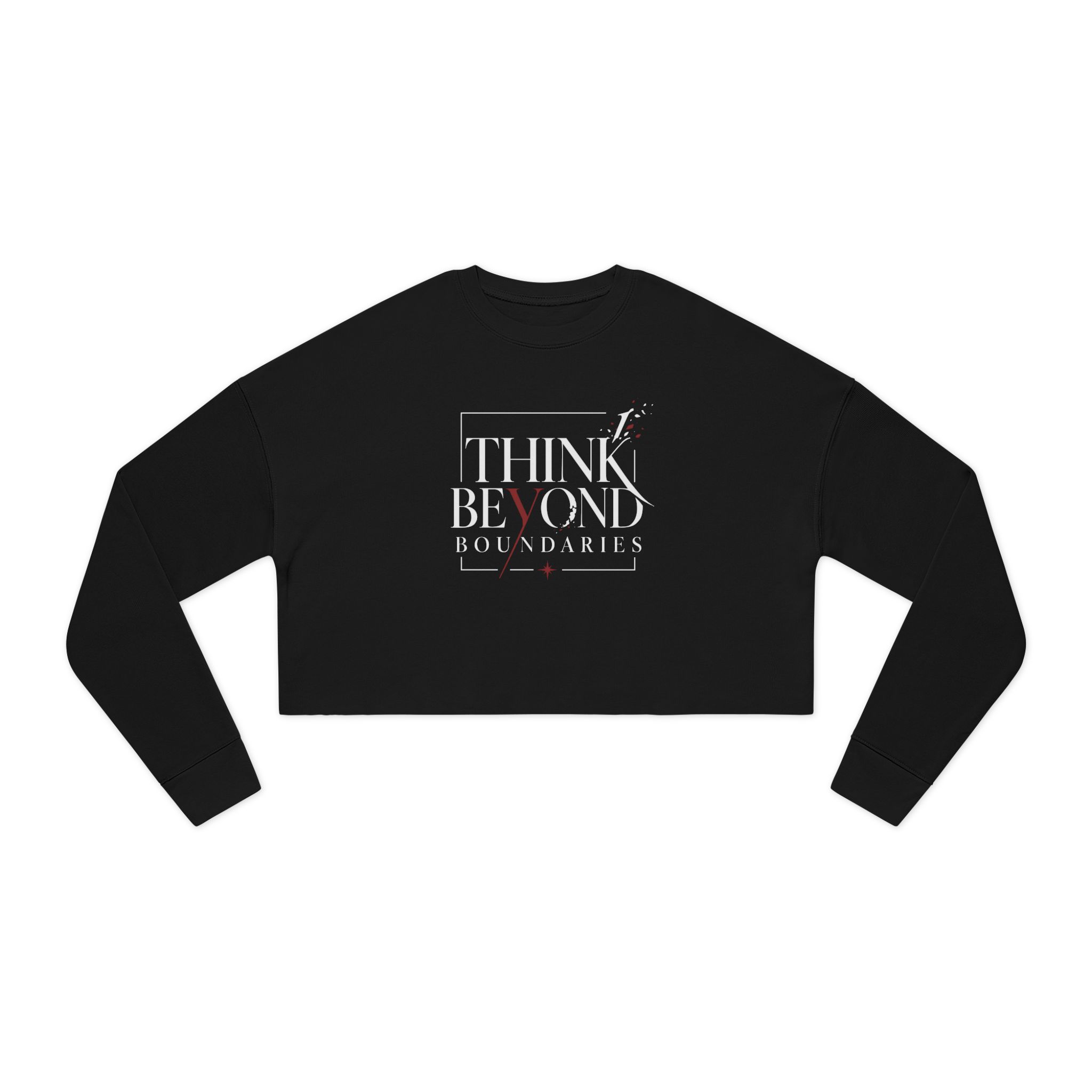 Think Beyond Boundaries Cropped Sweatshirt - Image 2