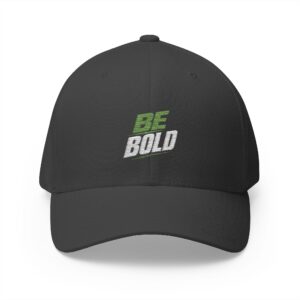 Embroidered 'Be Bold' Fitted Baseball Cap
