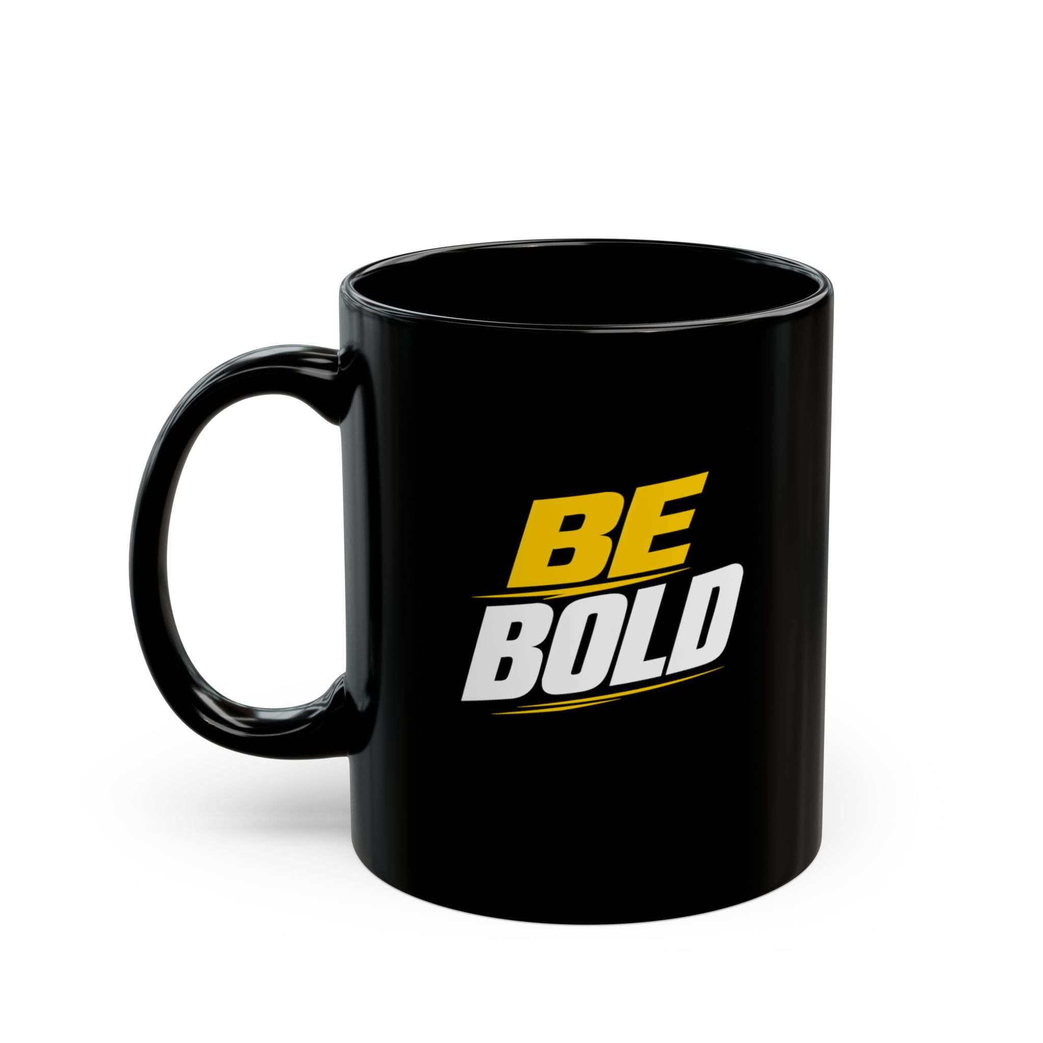 Be Bold Black Mug — Motivational Coffee Cup (11oz & 15oz) - Image 2