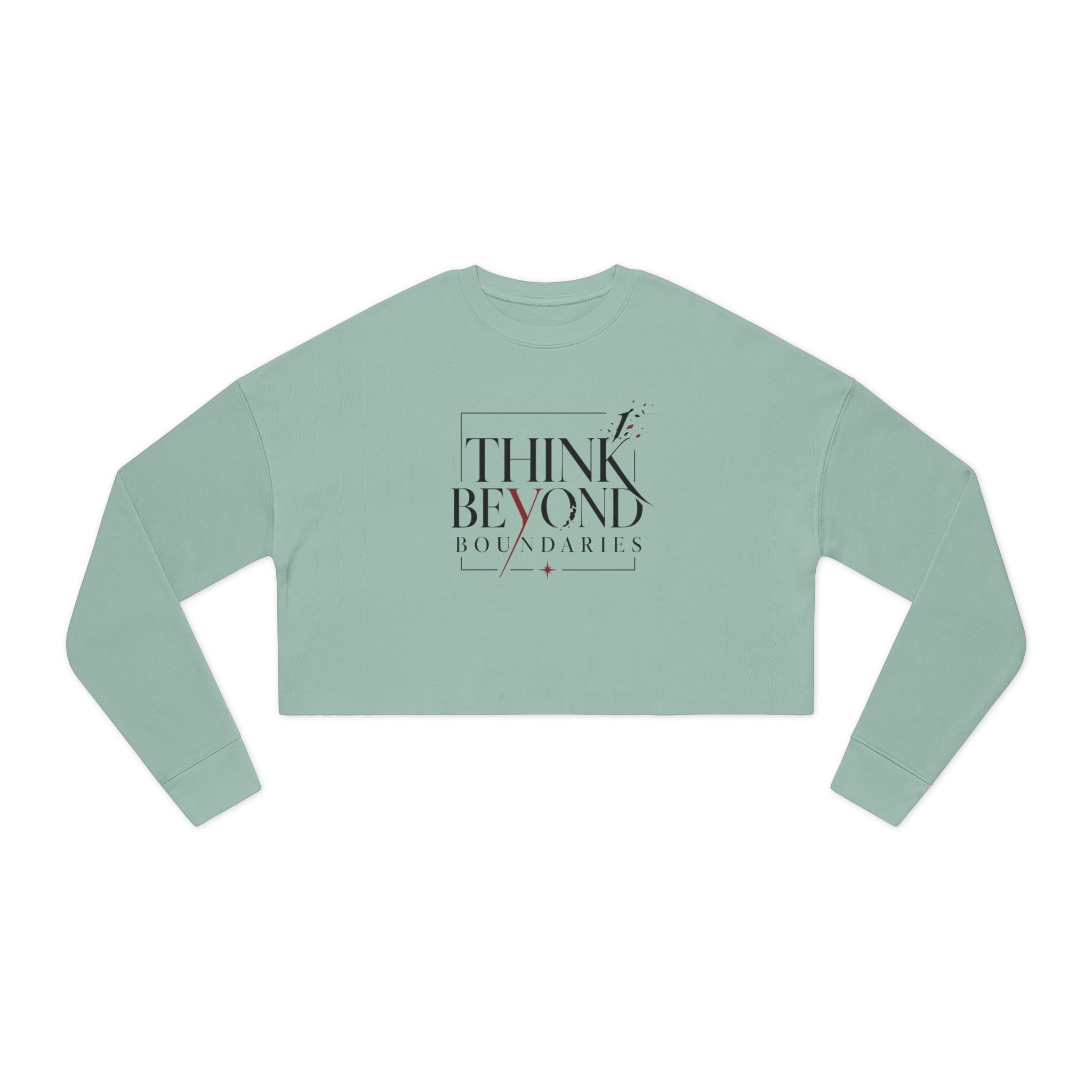 Think Beyond Boundaries Cropped Sweatshirt - Image 5