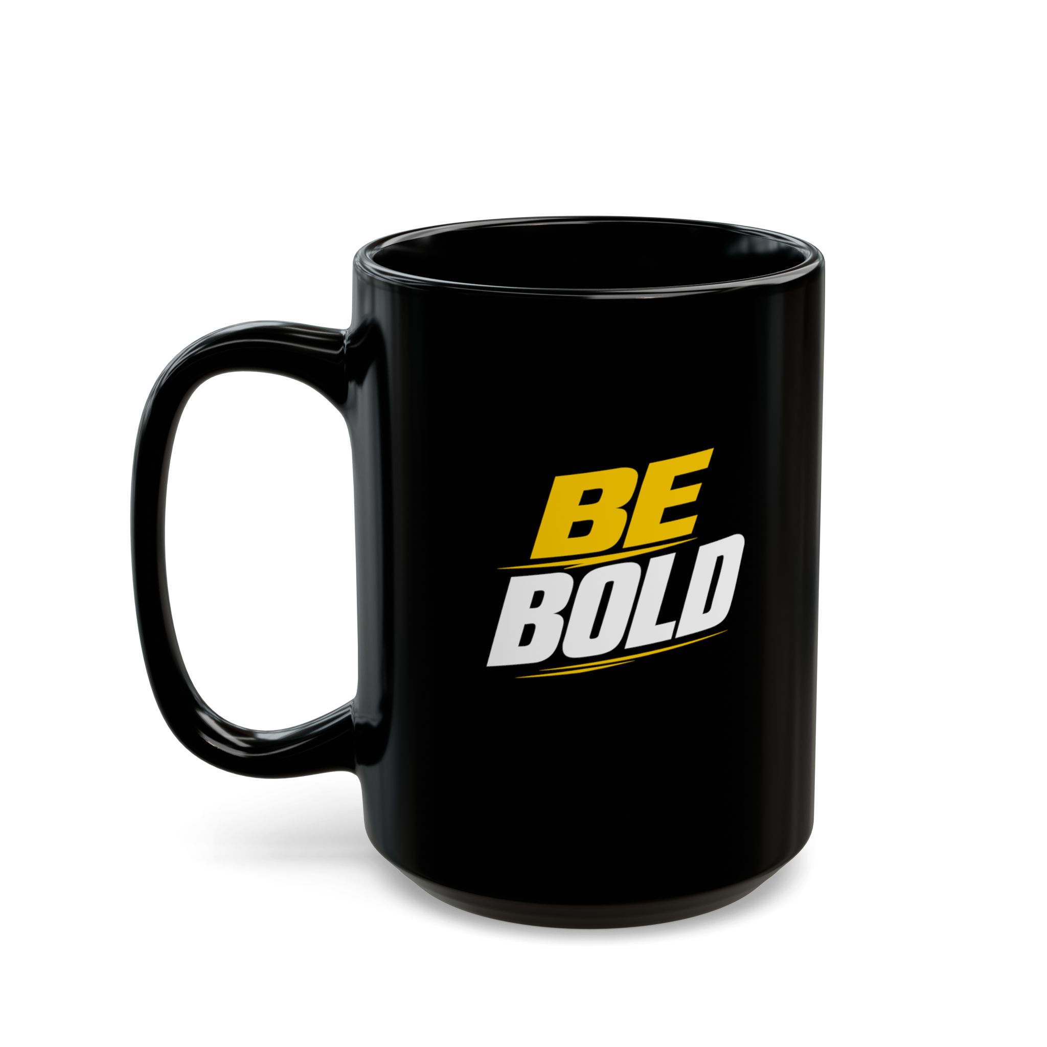 Be Bold Black Mug — Motivational Coffee Cup (11oz & 15oz) - Image 7