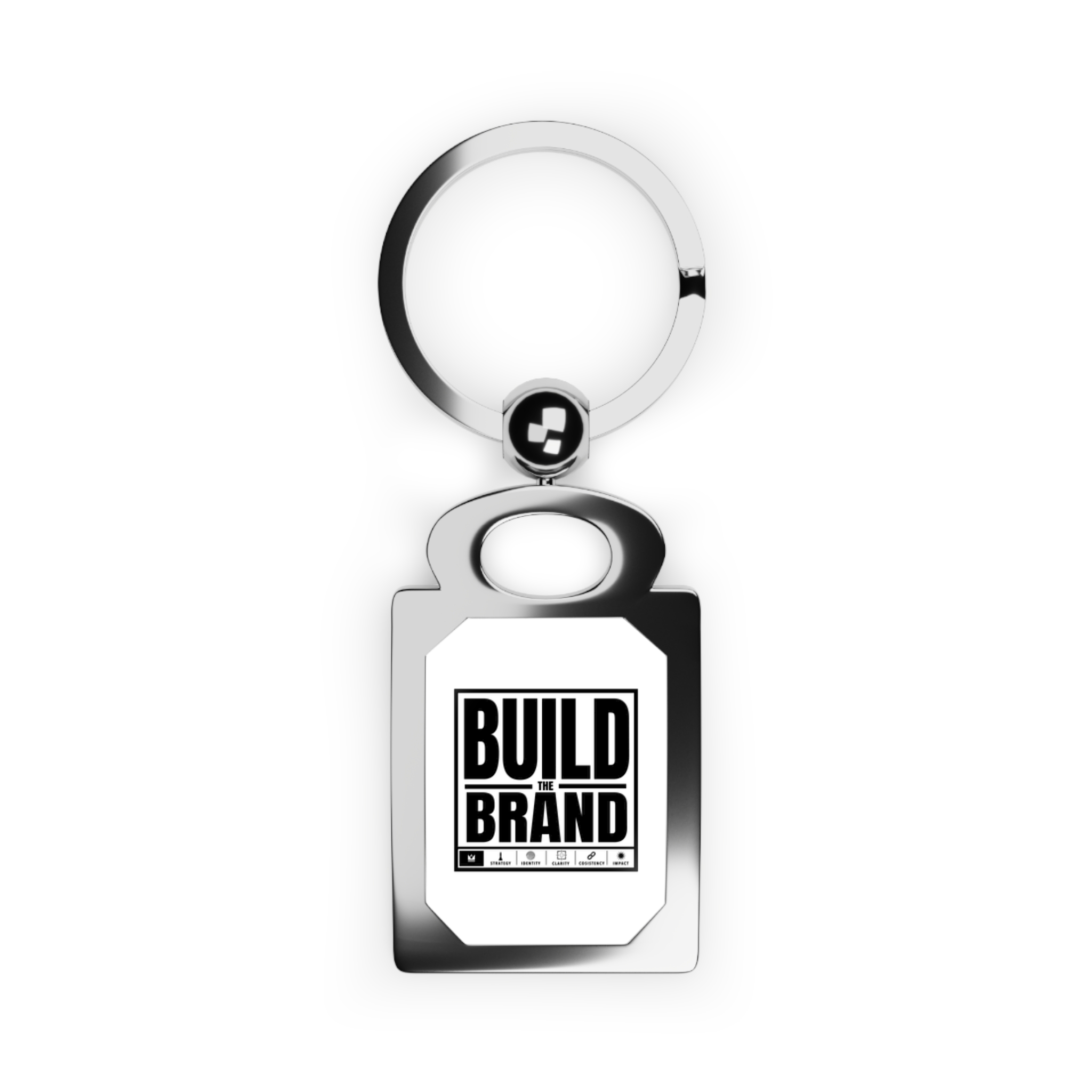 Rectangle Photo Keyring — Custom Photo Metal Keychain