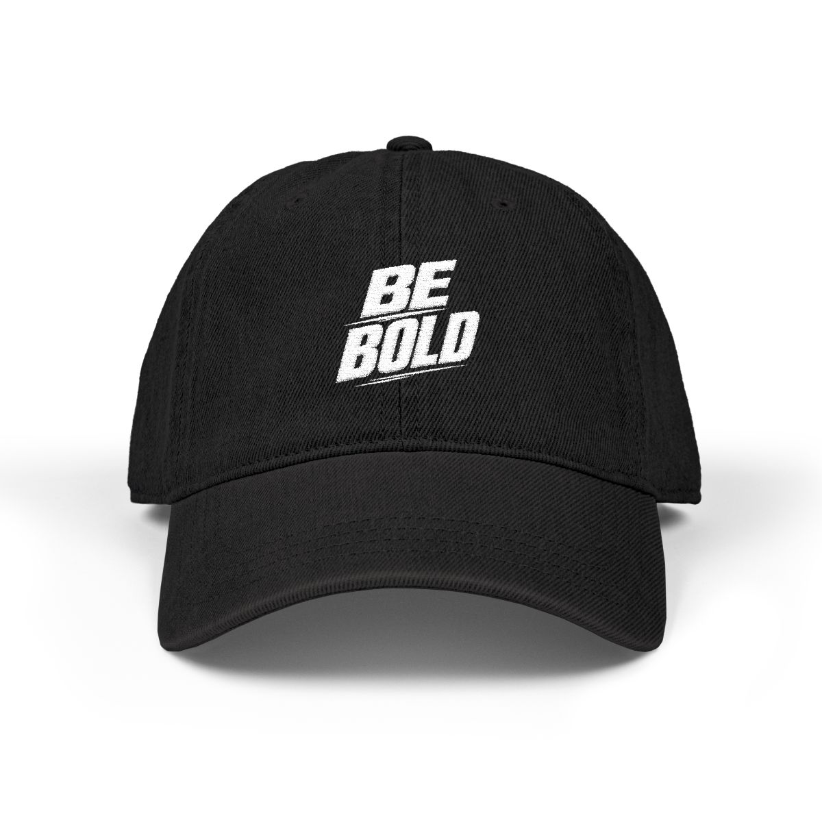 Be Bold Embroidered Denim Hat - Image 3