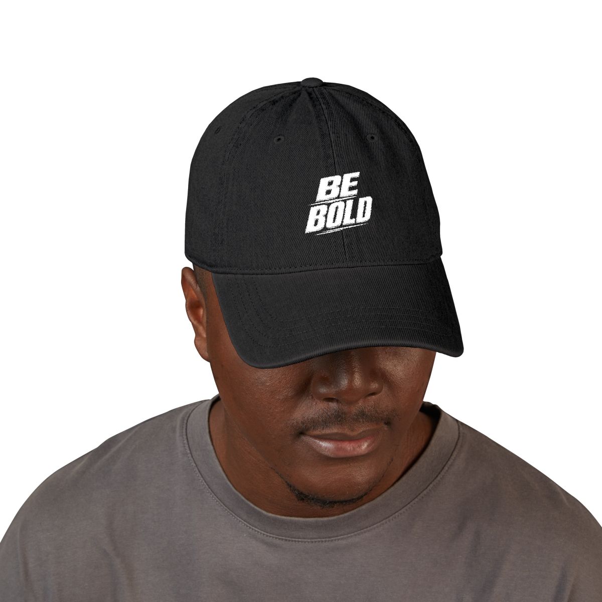 Be Bold Embroidered Denim Hat - Image 4