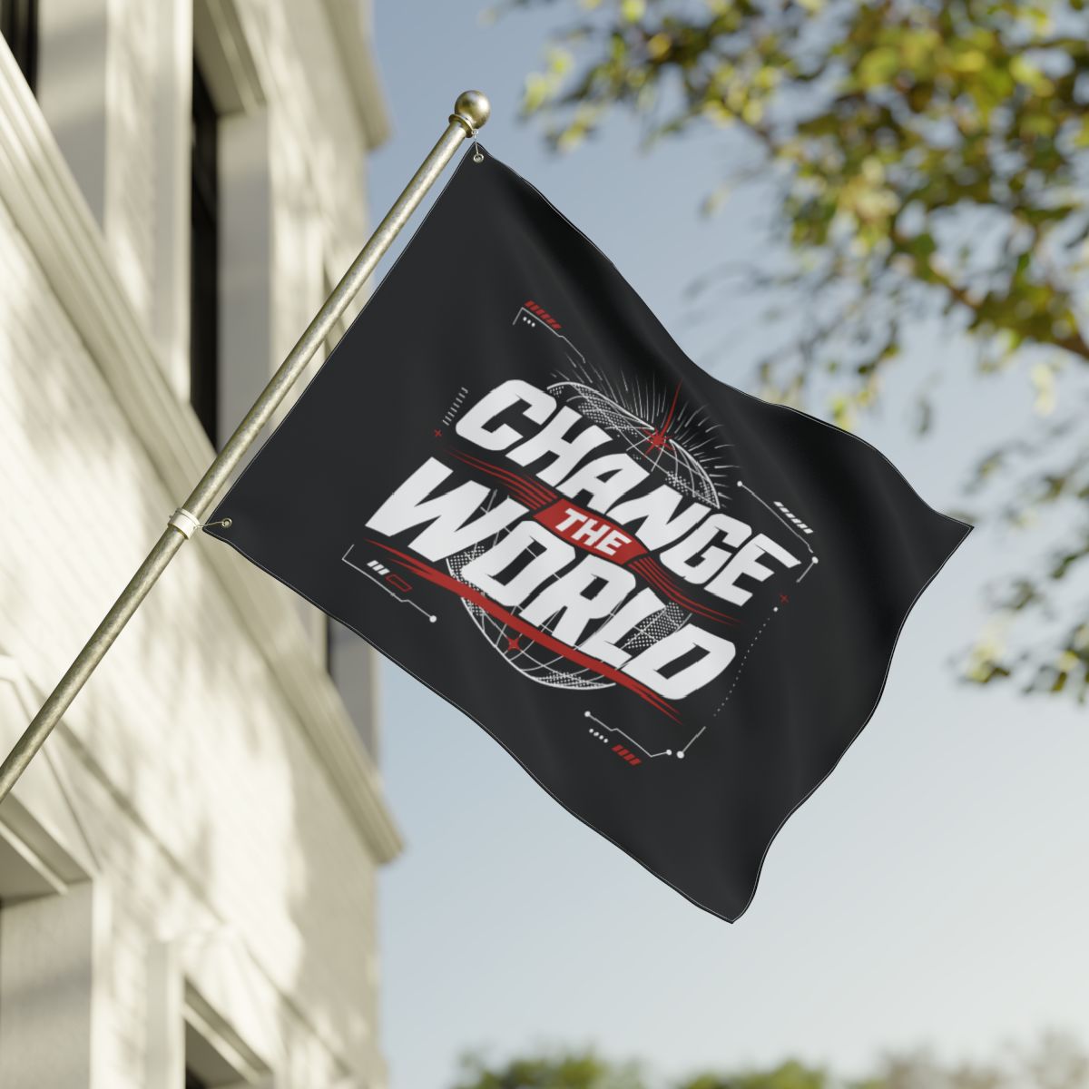 Change the World Double-Sided Decorative Flag - Image 2
