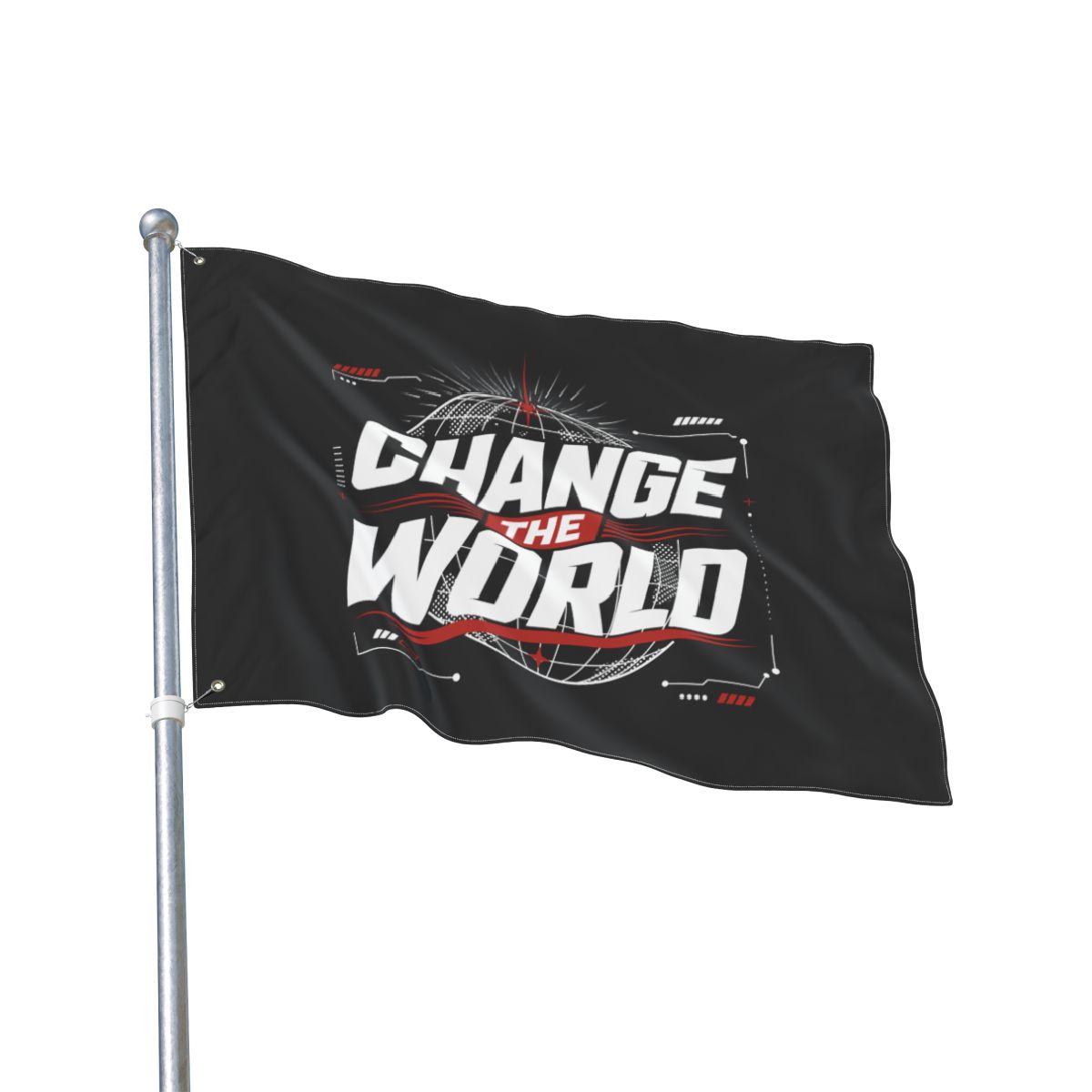 Change the World Double-Sided Decorative Flag