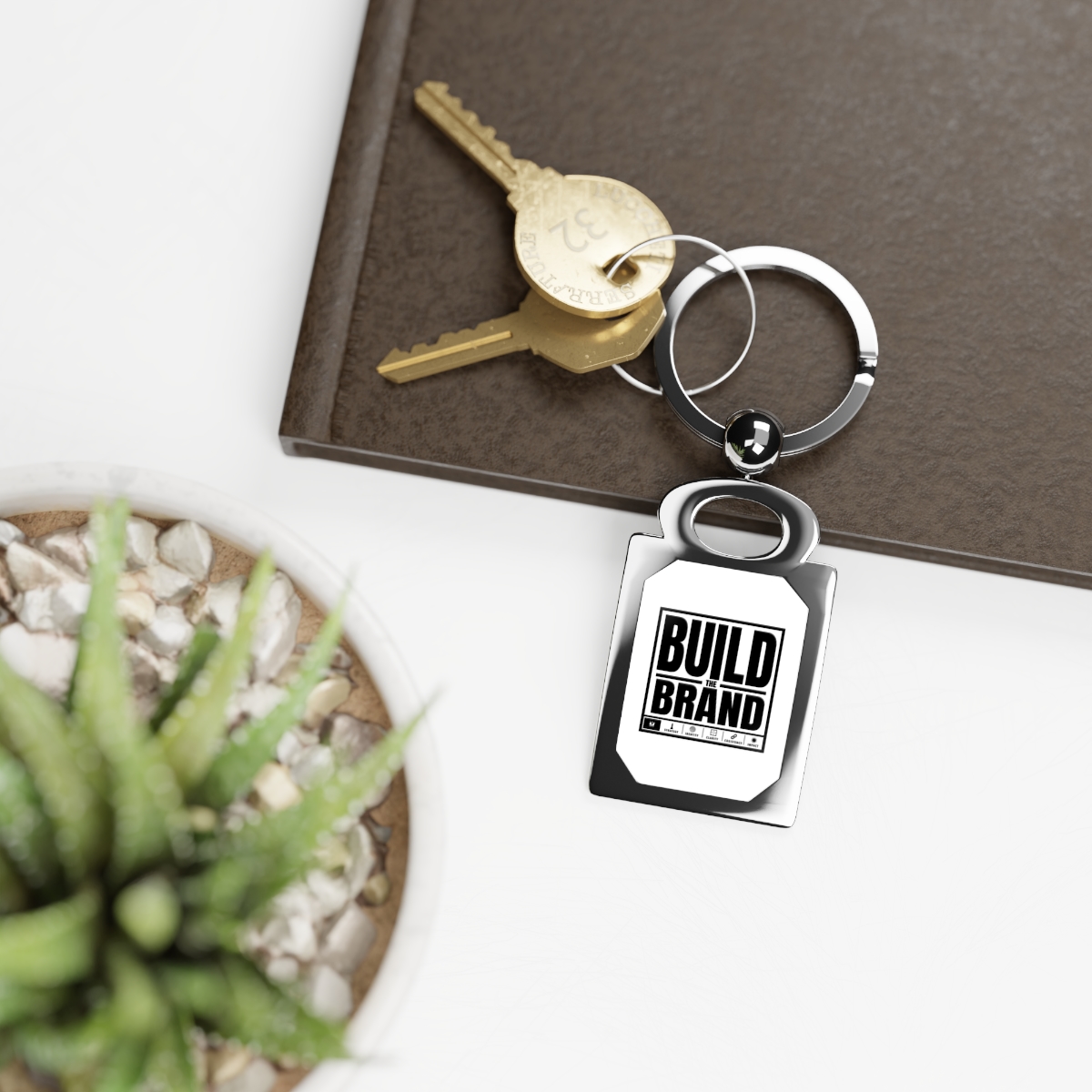 Rectangle Photo Keyring — Custom Photo Metal Keychain - Image 2