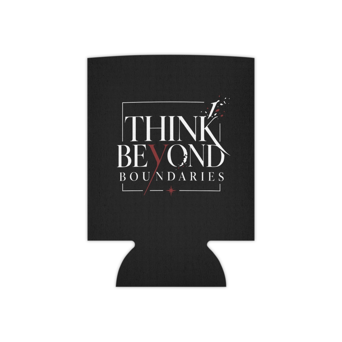 Think Beyond Boundaries Inspirational Can Coozie - Image 2