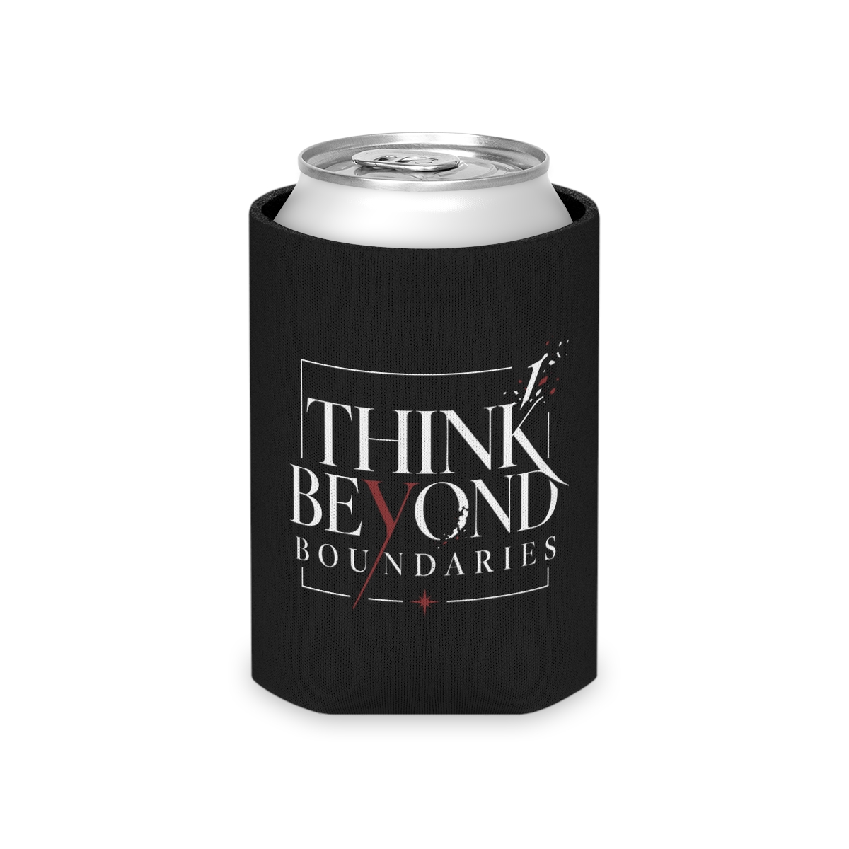Think Beyond Boundaries Inspirational Can Coozie - Image 3
